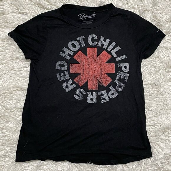 Red Hot Chili Peppers Asterisk Womens T Shirt Size Large Bravado Distressed Logo - Picture 1 of 3